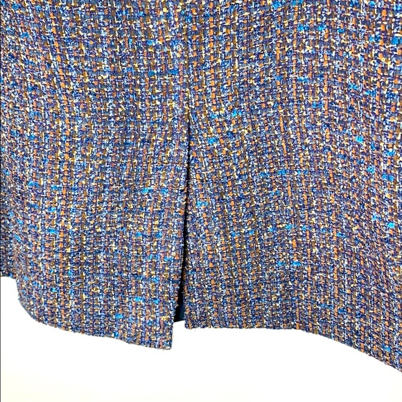Linea Domani Vintage Tweed Button Up Jacket & Pencil Skirt Set Women’s Size 16 - Picture 10 of 12